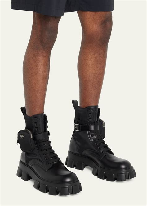 tactical boots prada|Men's Prada Combat Boots .